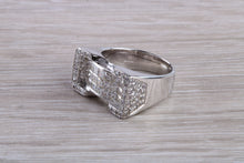 Load image into Gallery viewer, Natural Diamond set ladies Cocktail ring. natural diamonds and 18ct gold. Dress, cocktail, anniversary,statement ring. Perfect Gift idea