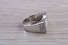 Load image into Gallery viewer, Natural Diamond set ladies Cocktail ring. natural diamonds and 18ct gold. Dress, cocktail, anniversary,statement ring. Perfect Gift idea