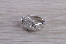 Load image into Gallery viewer, Natural Diamond set ladies Cocktail ring. natural diamonds and 18ct gold. Dress, cocktail, anniversary,statement ring. Perfect Gift idea