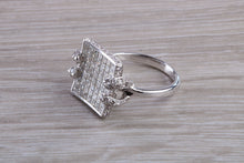 Load image into Gallery viewer, Natural Diamond set ladies Cocktail ring. natural diamonds and 18ct gold. Dress, cocktail, anniversary,statement ring. Perfect Gift idea