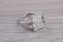 Load image into Gallery viewer, Natural Diamond set ladies Cocktail ring. natural diamonds and 18ct gold. Dress, cocktail, anniversary,statement ring. Perfect Gift idea