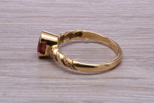Load image into Gallery viewer, Rhodolite Garnet Gemstone set Yellow Gold Ring