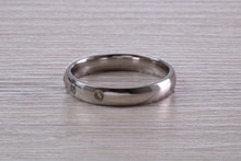 Load image into Gallery viewer, 3.50 mm Wide Diamond set Platinum Wedding Band