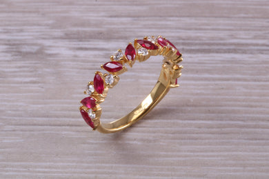 Beautiful Ruby and Diamond Eternity Ring