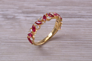 Beautiful Ruby and Diamond Eternity Ring