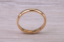 Load image into Gallery viewer, 3 mm Wide 22ct Yellow Gold Traditional D Profile Wedding Band