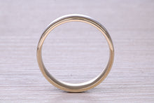 Load image into Gallery viewer, 6 mm Wide 18ct White and Yellow Gold Wedding Band