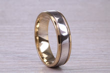 Load image into Gallery viewer, Matching Bridal His and Hers 18ct White and Yellow Gold Wedding Band