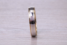Load image into Gallery viewer, Matching Bridal His and Hers 18ct White and Yellow Gold Wedding Band