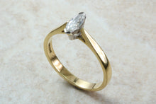 Load image into Gallery viewer, Marquise cut Diamond Solitaire
