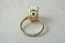 Load image into Gallery viewer, Large Very Fiery Ethiopian Opal set Yellow Gold Ring