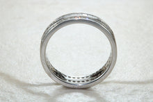 Load image into Gallery viewer, Very Dressy Band Full Circle set with Two Rows of Square Diamonds