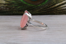 Load image into Gallery viewer, Large 14 carat Pink Chalcedony set White Gold Ring