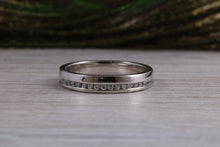 Load image into Gallery viewer, Full Circle Diamond set Platinum or yellow Gold Band