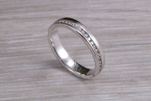 Load image into Gallery viewer, Full Circle Diamond set Platinum or yellow Gold Band