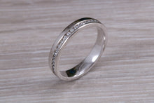 Load image into Gallery viewer, Full Circle Diamond set Platinum or yellow Gold Band