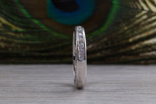 Load image into Gallery viewer, Diamond set Band, 60% set with top grade Round cut Diamonds