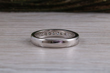 Load image into Gallery viewer, Diamond set Band, 60% set with top grade Round cut Diamonds