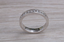 Load image into Gallery viewer, Half carat Round cut Diamonds Chanel set Ring, Available in your Choice of Precious Metals