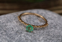 Load image into Gallery viewer, Dainty set of Three Tanzanite, Ruby and Emerald set Rings