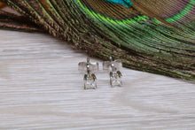 Load image into Gallery viewer, Simple and Petite Princess cut Diamond Solitaire Stud Earrings