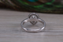 Load image into Gallery viewer, Gorgeouse One carat Pear cut Moissnaite Diamond with Natural Diamonds set Ring