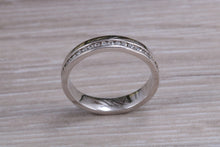 Load image into Gallery viewer, Full Circle Diamond set Platinum or yellow Gold Band