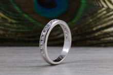 Load image into Gallery viewer, Diamond set Band, 60% set with top grade Round cut Diamonds