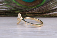 Load image into Gallery viewer, Marquise cut Diamond set 18ct Yellow Gold Engagement Ring