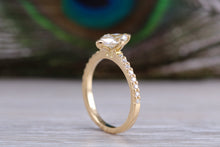 Load image into Gallery viewer, Marquise cut Diamond set 18ct Yellow Gold Engagement Ring