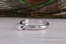 Load image into Gallery viewer, Simple and Dainty Diamond set White Gold Solitaire