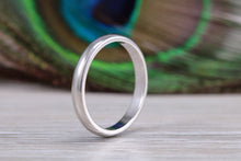 Load image into Gallery viewer, Traditional 3 mm Wide D Profile Platinum Wedding Band