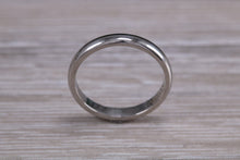 Load image into Gallery viewer, Traditional 3 mm Wide D Profile Platinum Wedding Band