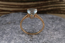 Load image into Gallery viewer, Heart Shape Sky Blue Topaz set Yellow Gold Ring