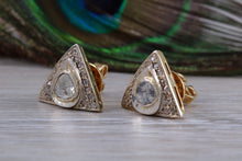 Load image into Gallery viewer, Old cut and Rose cut Natural Diamond set Studs Earrings