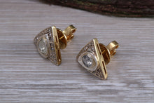 Load image into Gallery viewer, Old cut and Rose cut Natural Diamond set Studs Earrings