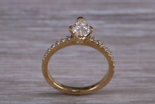 Load image into Gallery viewer, Marquise cut Diamond set 18ct Yellow Gold Engagement Ring