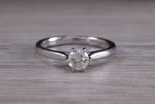 Load image into Gallery viewer, Simple and Elegant Diamond set 18ct White Gold Solitaire
