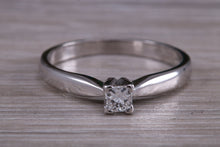 Load image into Gallery viewer, Simple and Dainty Diamond set White Gold Solitaire