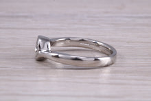 Load image into Gallery viewer, Rub Over Certified Diamond set Twist Shank Solitaire