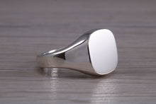 Load image into Gallery viewer, Family Crest Engraved Heavy and Chunky Signet Ring, Available in Your Choice of Precious Metals