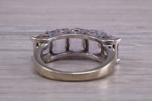 Load image into Gallery viewer, Five stone Morganite set White Gold Ring