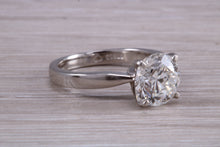Load image into Gallery viewer, Two carat Forever One Moissanite Diamond Solitaire