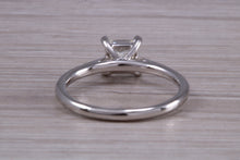 Load image into Gallery viewer, One carat Square Princess cut Moissanite Diamond Solitaire