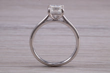 Load image into Gallery viewer, One carat Square Princess cut Moissanite Diamond Solitaire