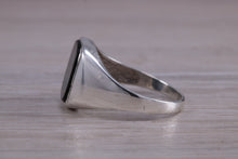 Load image into Gallery viewer, Black Onyx set Sterling Silver Signet Ring