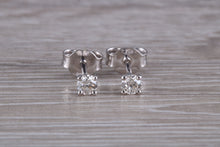 Load image into Gallery viewer, Simple Everyday Wear Diamond Solitaire Stud Earrings