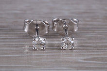 Load image into Gallery viewer, Simple Everyday Wear Diamond Solitaire Stud Earrings