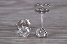 Load image into Gallery viewer, Timeless Diamond Solitaire Stud Earrings