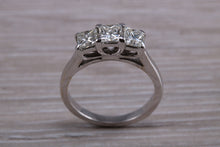 Load image into Gallery viewer, One carat Princess cut Diamond Trilogy Ring